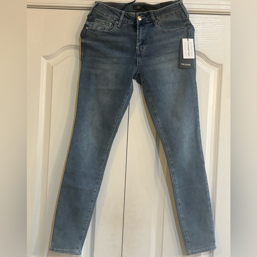 True Religion JENNIE SN CRYSTAL HS SKINNY JEANS W26